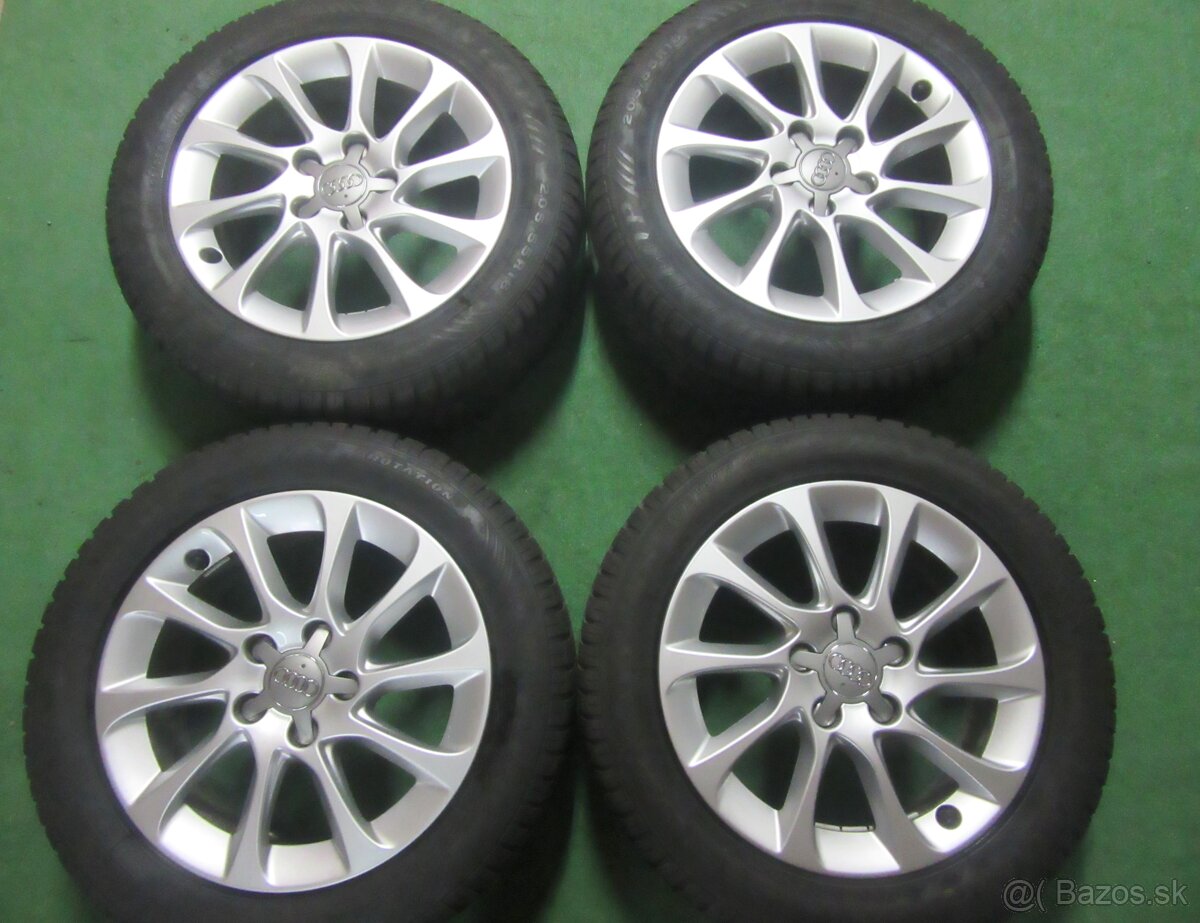 R16 Zimná sada AUDI A3 rozteč 5x112 ET46 205/55R16 DUNLOP