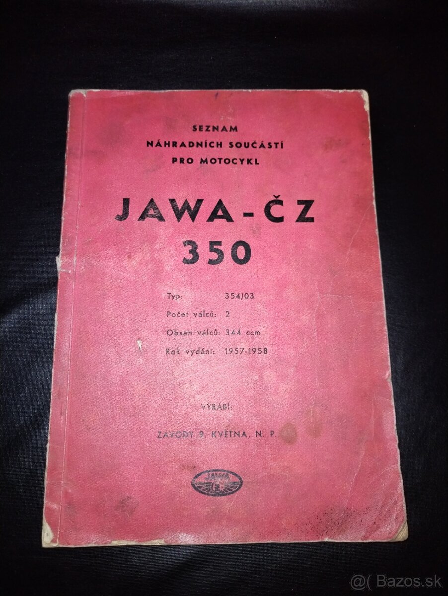 Jawa 350 / 354 zoznam REZERVOVANY