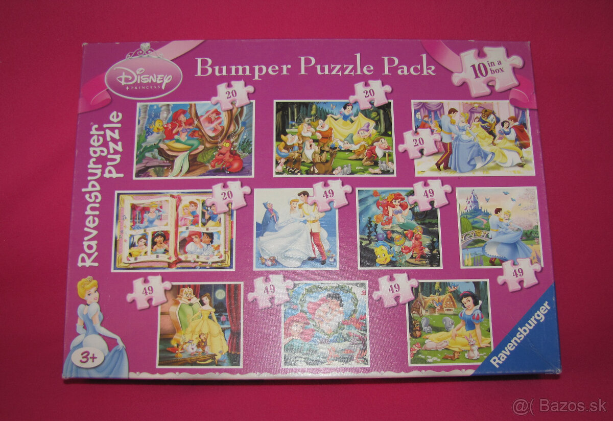 Puzzle Ravensburger - Disney Princezné 10 kusov