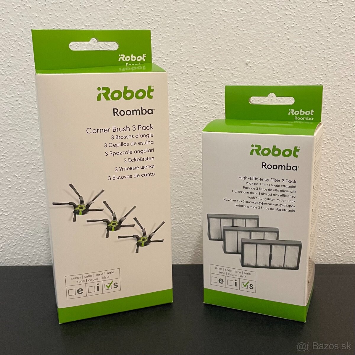 ORIGINÁL filtre a bočné kefky iRobot Roomba s9