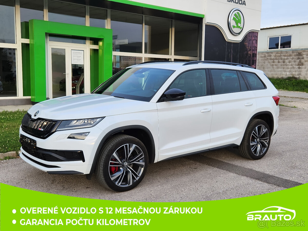 Škoda Kodiaq RS 4x4 2.0 TDI, DSG r.2021 s odpočtom DPH