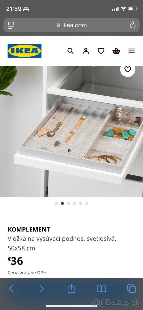 Sperkovy organizer pax ikea