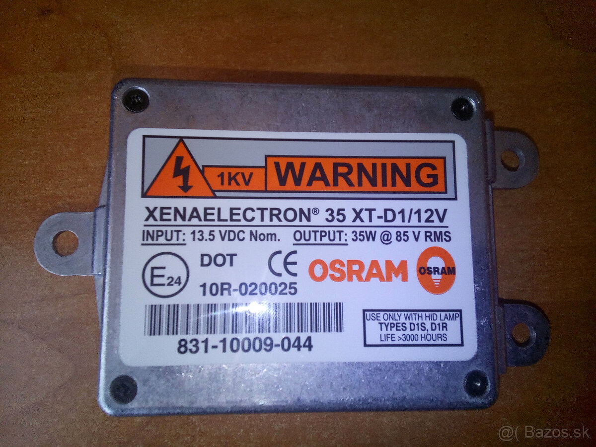 xenon riadiaca jednotka balast xenaelectron 35XT-D1/12V