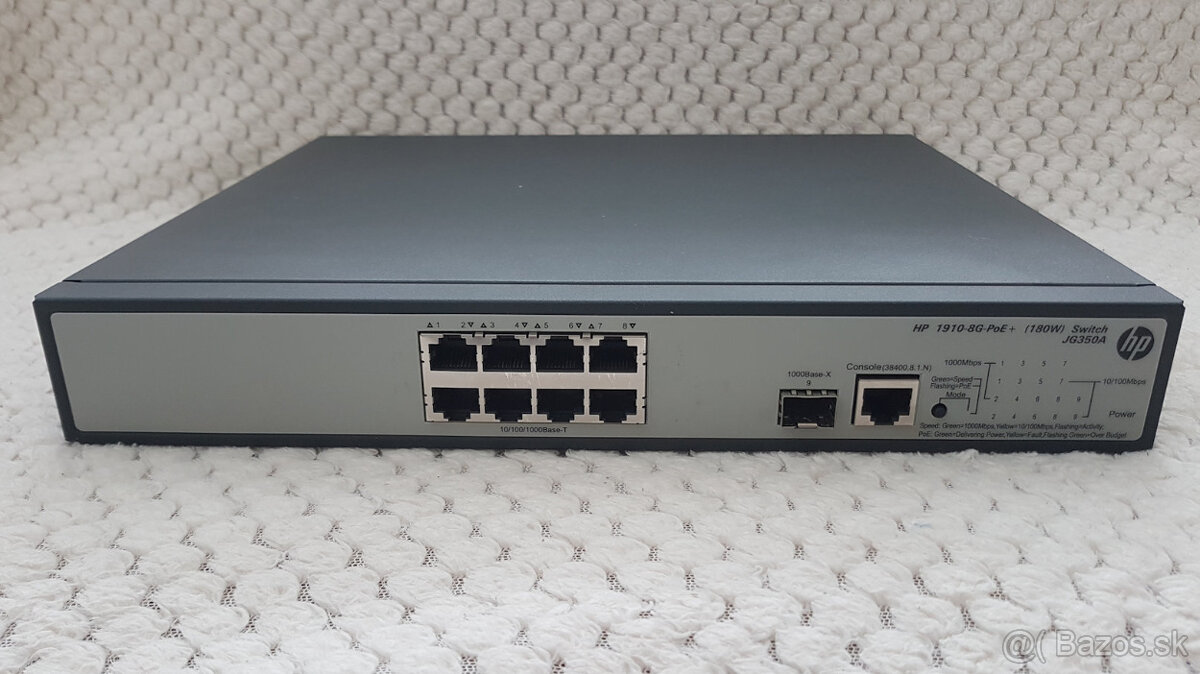 switch HP1910-8G-PoE+