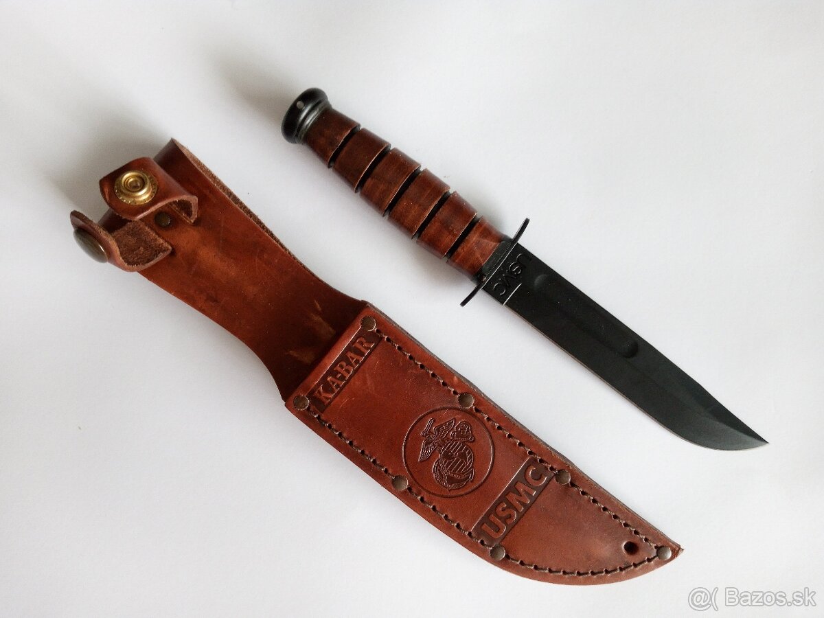 KA-BAR Short USMC Leather Sheath, str edge 1250