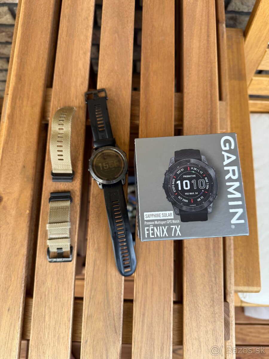 Garmin fenix 7X Sapphire Solar Carbon Gray DLC Titanium