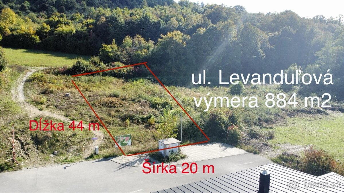 Znížená cena Stavebný pozemok 884 m2