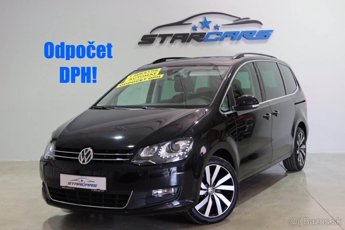 VW Sharan 2.0 TDI DSG 150PS Highline 7.miestne odpočet DPH