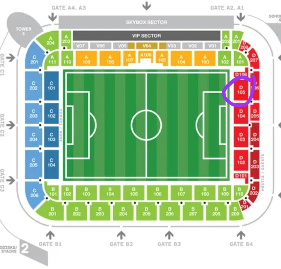 Slovan - Stuttgart lístky. D106