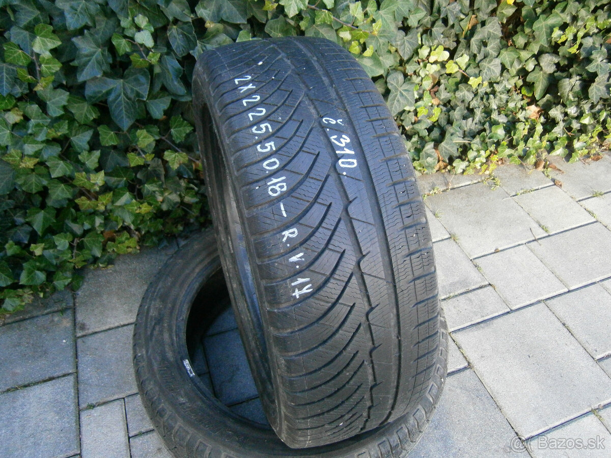 Predám 2x zimné pneu Michelin 225/50 R18 99VXL