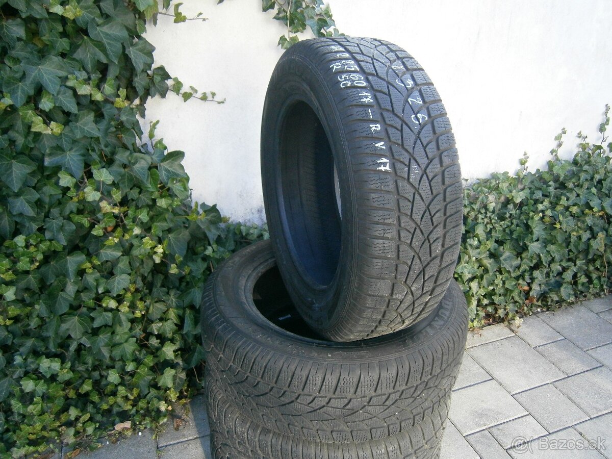 Predám 4x zimné pneu Dunlop RSC 225/60 R17