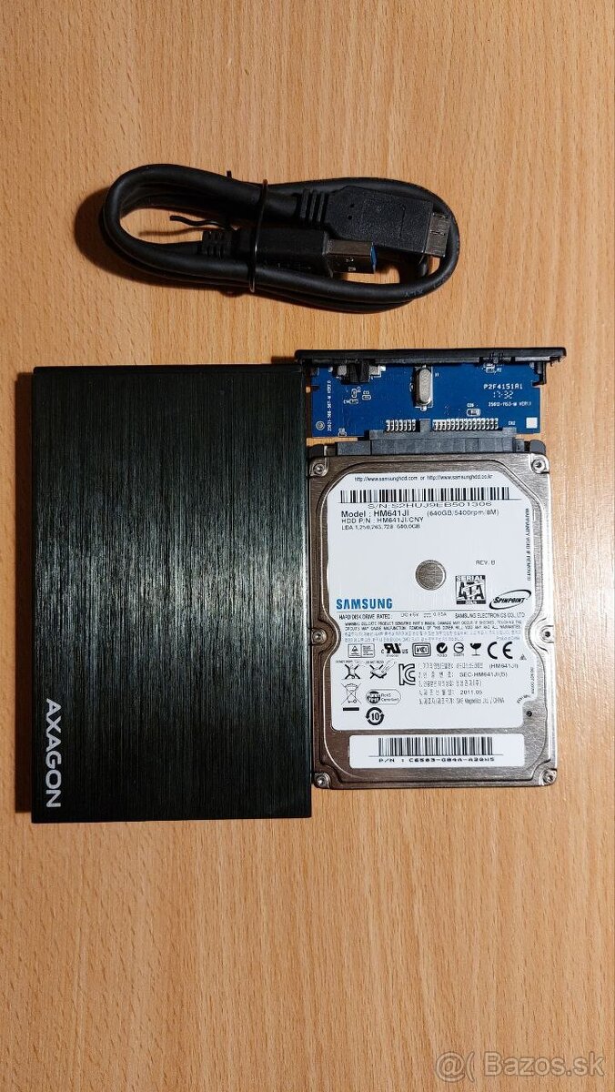 Externy disk 640GB