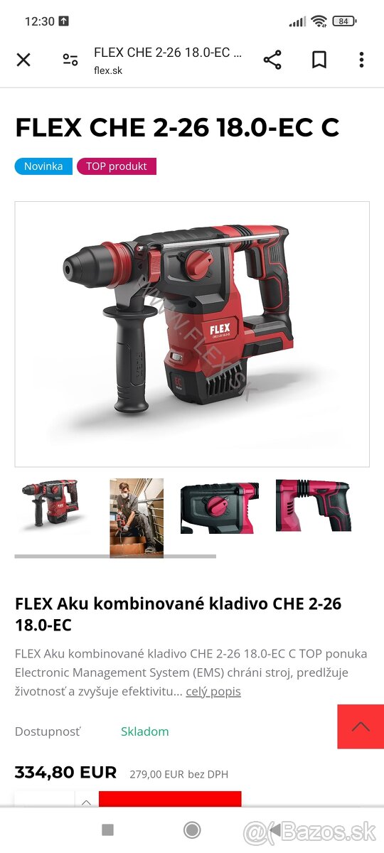 Vŕtacie kladivo flex