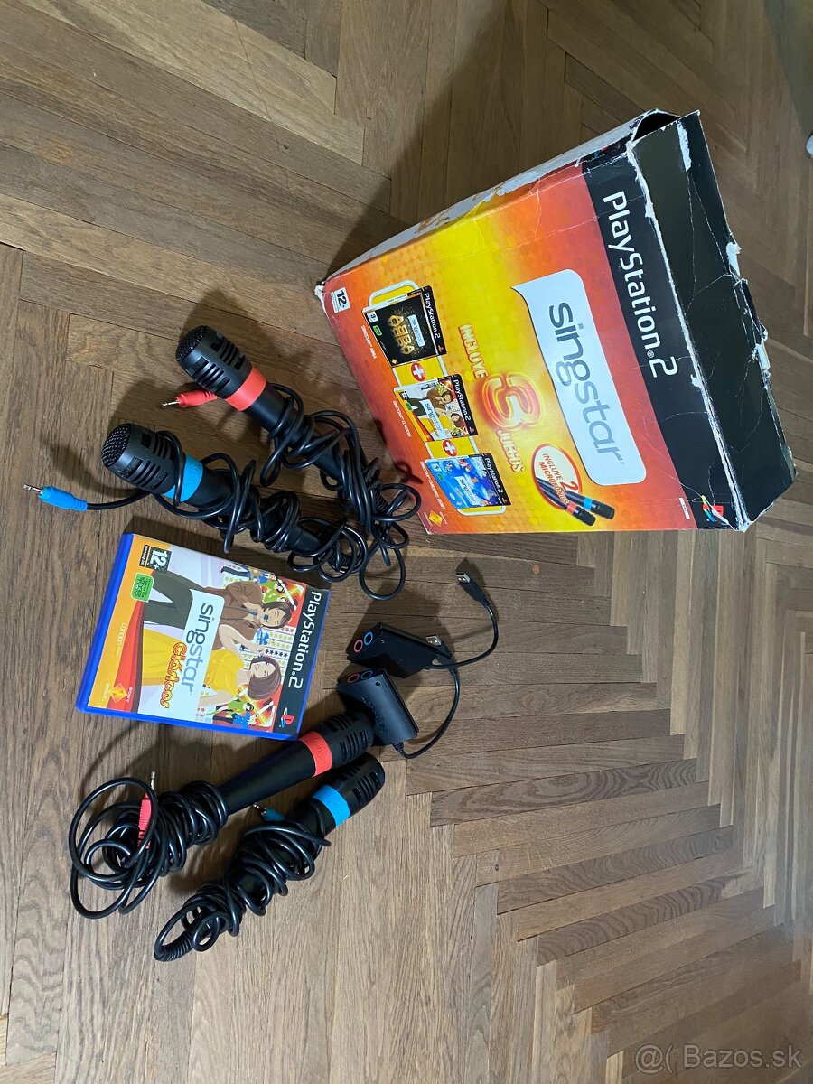 Singstar mikrofóny + hra Playstation 2/PS2