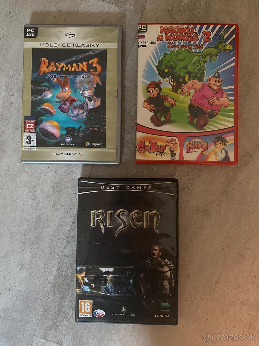 Hry na PC - Risen, Kajko a Kokoš 2, Rayman 3