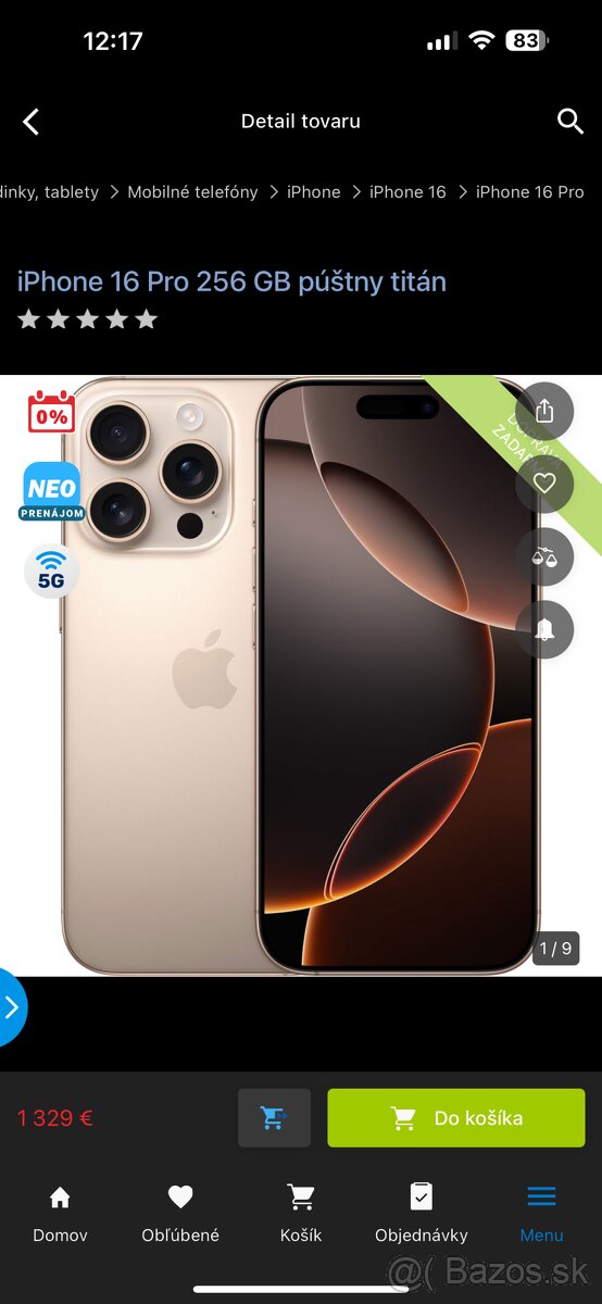 Iphone 16 pro 256 GB