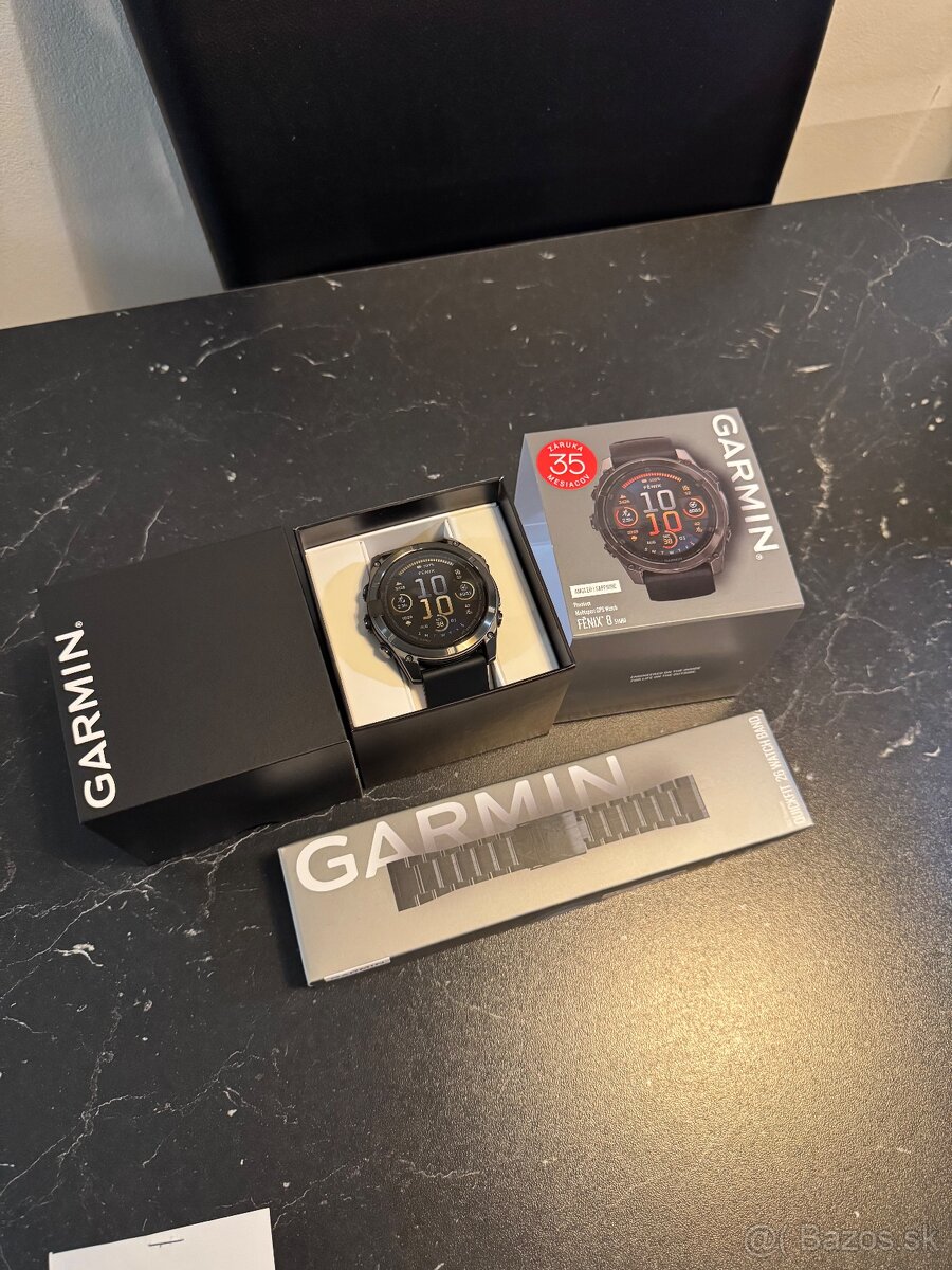 Predám Garmin Fénix 8 51mm + titánový remienok