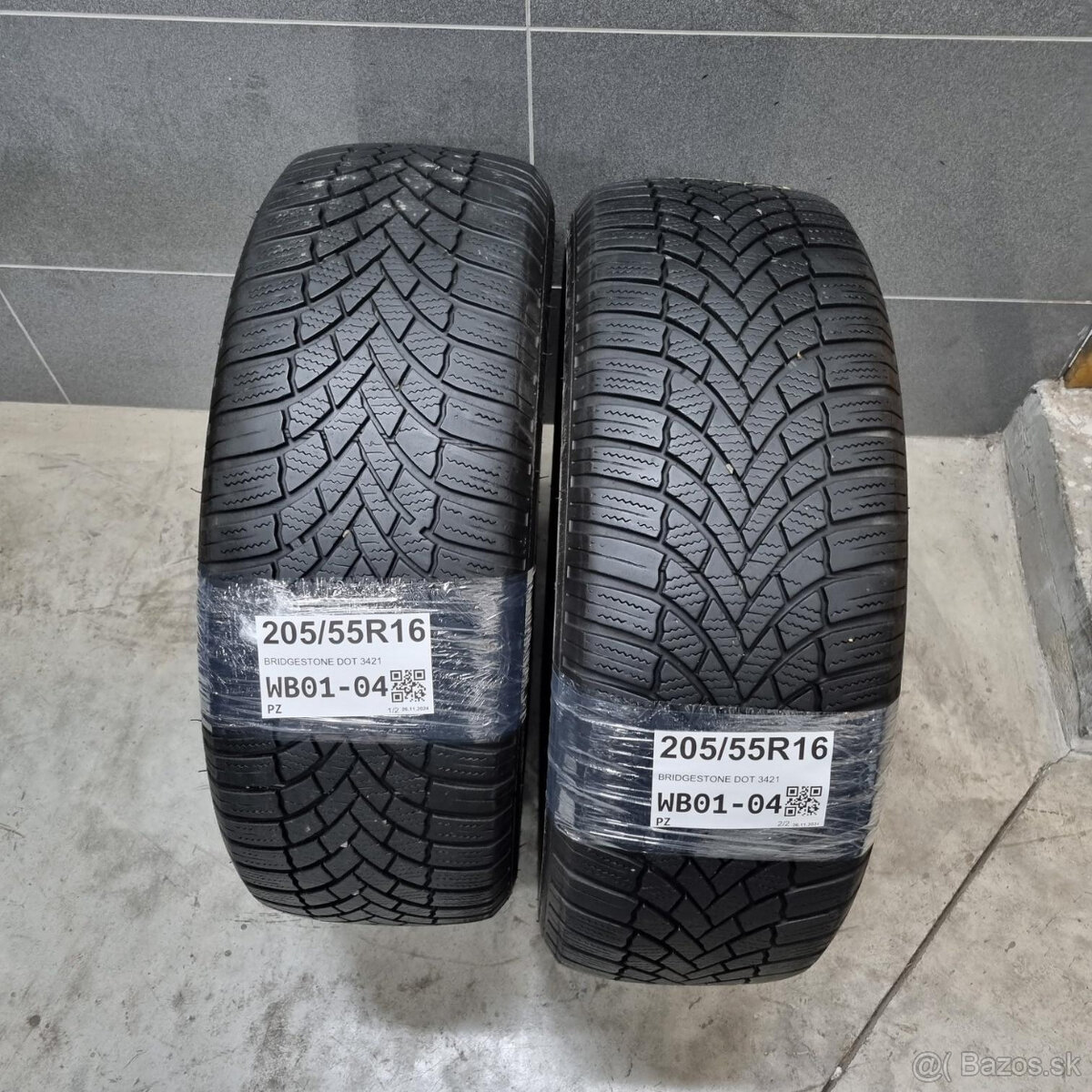 Zimné pneumatiky 205/55 R16 BRIDGESTONE DOT3421