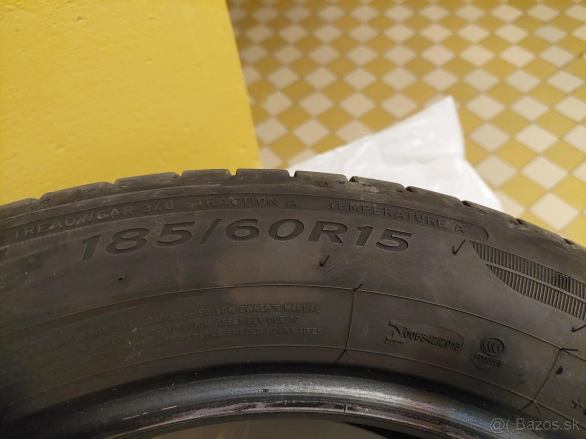 4ks letné pneu Dunlop BluResponse 185/60 R15