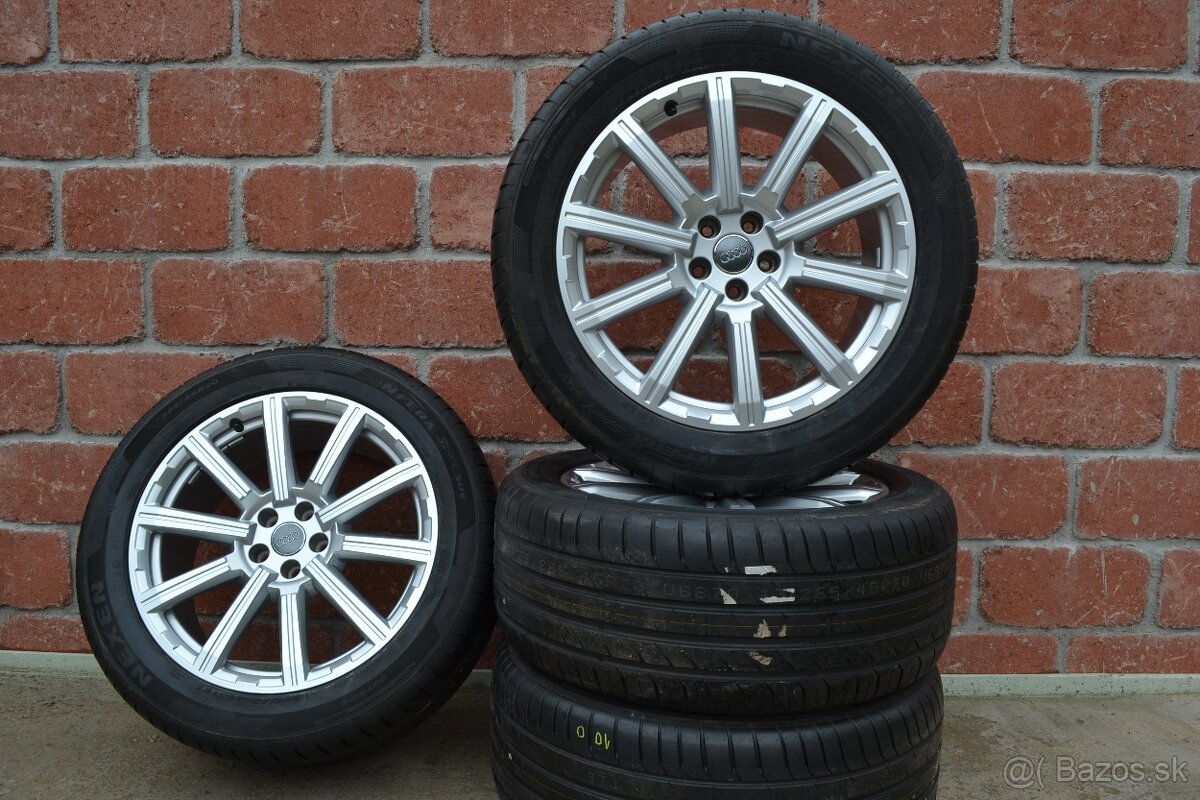 5x112 R20 Letna Sada Org Audi Q7 + 285/45 R20 Letne Nexen