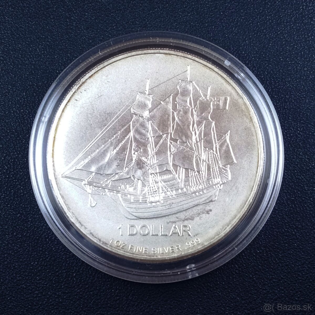 Investicna strieborna minca Cook Islands - Bounty 1oz 2010