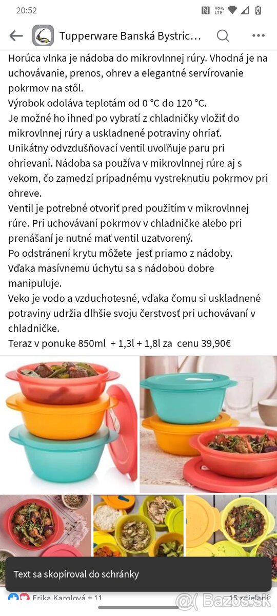 Tupperware sada horúcich vlniek, nové