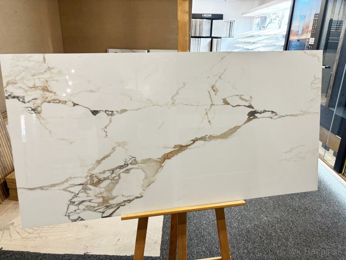 dlažba 60x120 Carrara Gold Lesk Polished