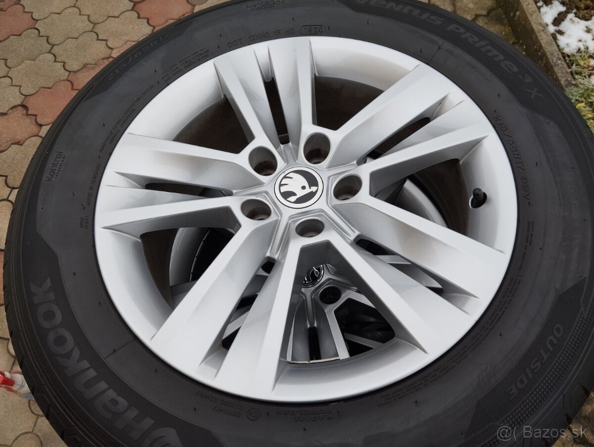 SADA ALU DISKOV 5X112 SKODA KODIAG PNEU.215/65R17 99V