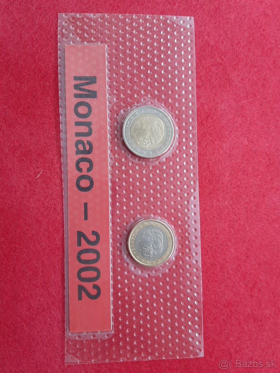 Monaco 1€,2€, mince