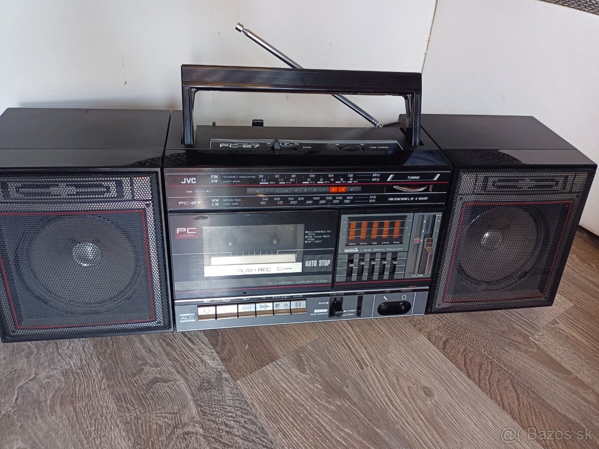 JVC PC27V radiomagnitofon retro kazeťák