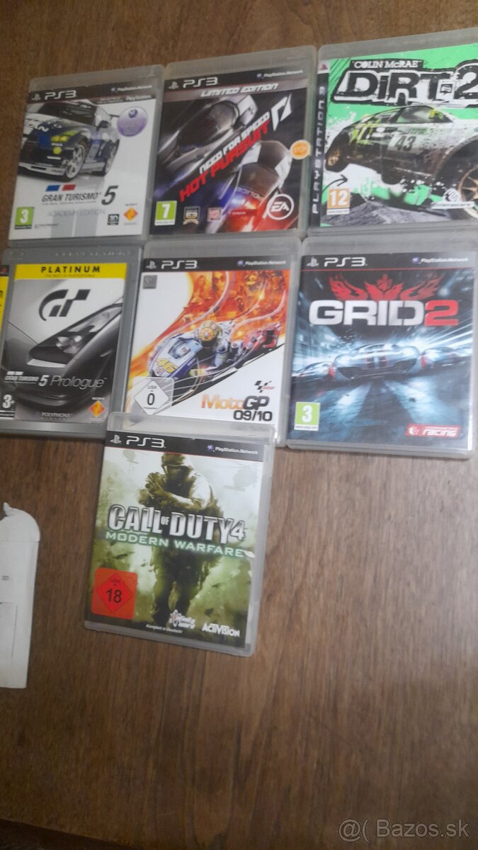 PS3-hry 5eur/kus alebo všetky za 25eur, PS2/6kusov za 10eur,