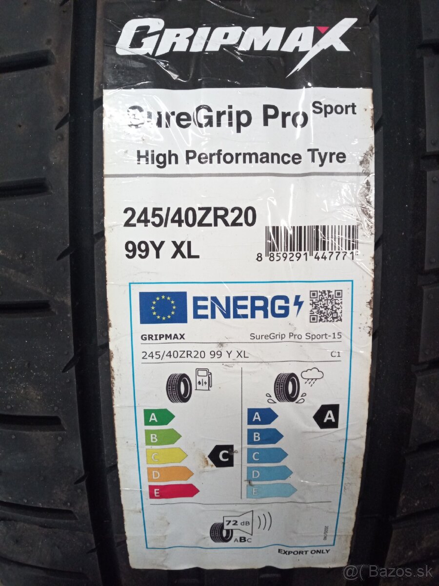 245/40 R20 99 Y Gripmax Pro Sport