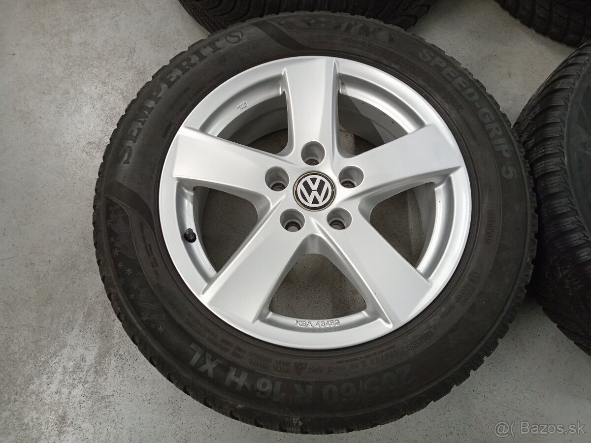 Predam zimne ALU 5x112 R16 6,5J ET33 ALUTEC VOLKSWAGEN