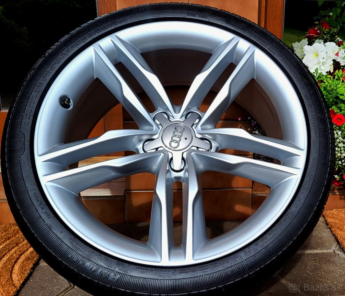 alu R19 5x112, letné pneu 255/35, orig. Audi A5, TOP