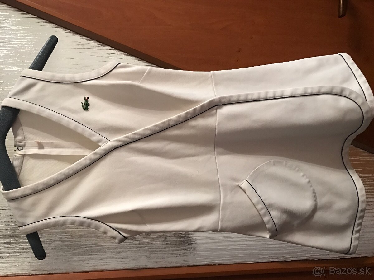 LACOSTE originál white damske športové saty S/M