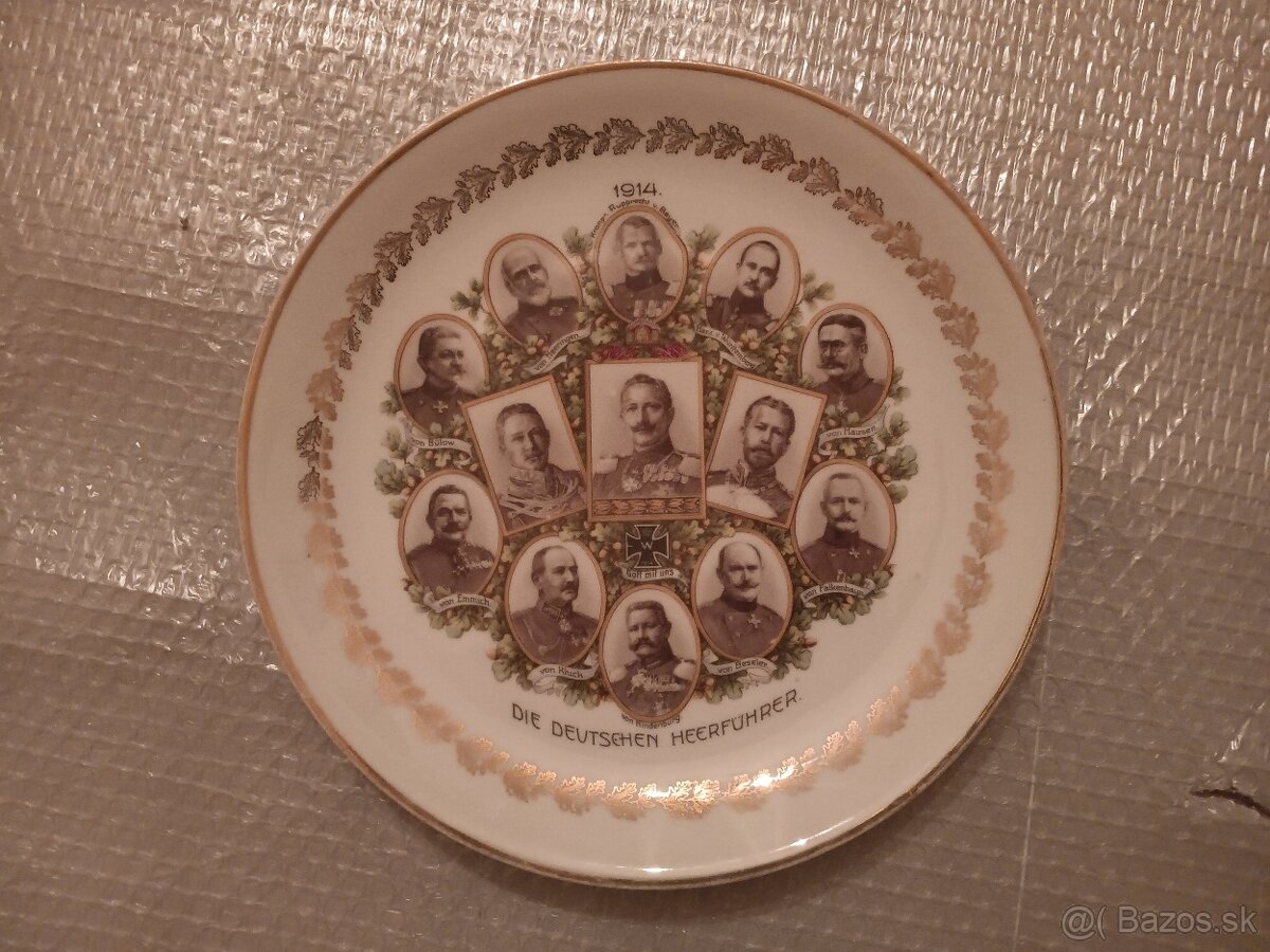 Velká porcelánová mísa- Wilhelm II., Rakousko Uhersko