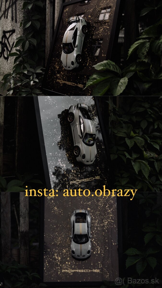 3D auto obraz Porsche rôzne