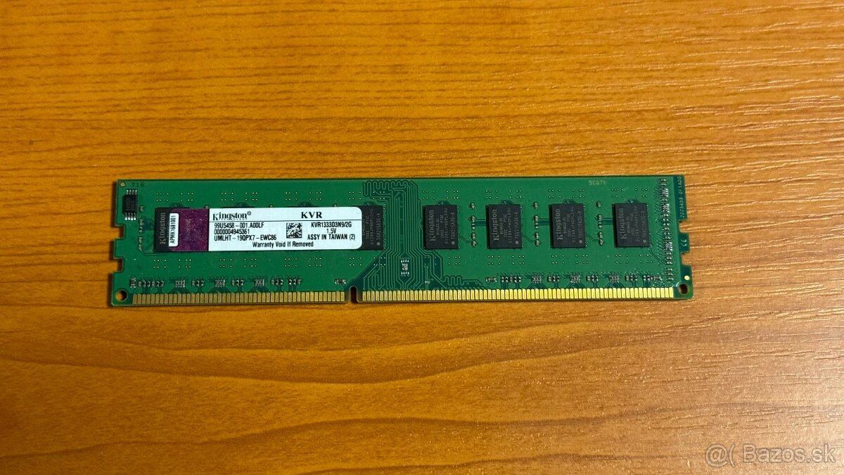 RAM 2GB DDR3 1333MHz Kingston