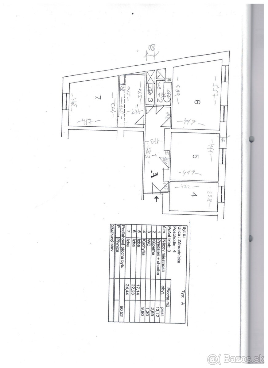 Predaj Tehla 3,5 iz byt, 95 m2, Zahradnicka ul.