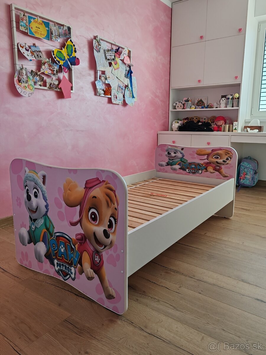 Detská posteľ Paw Patrol 160x90