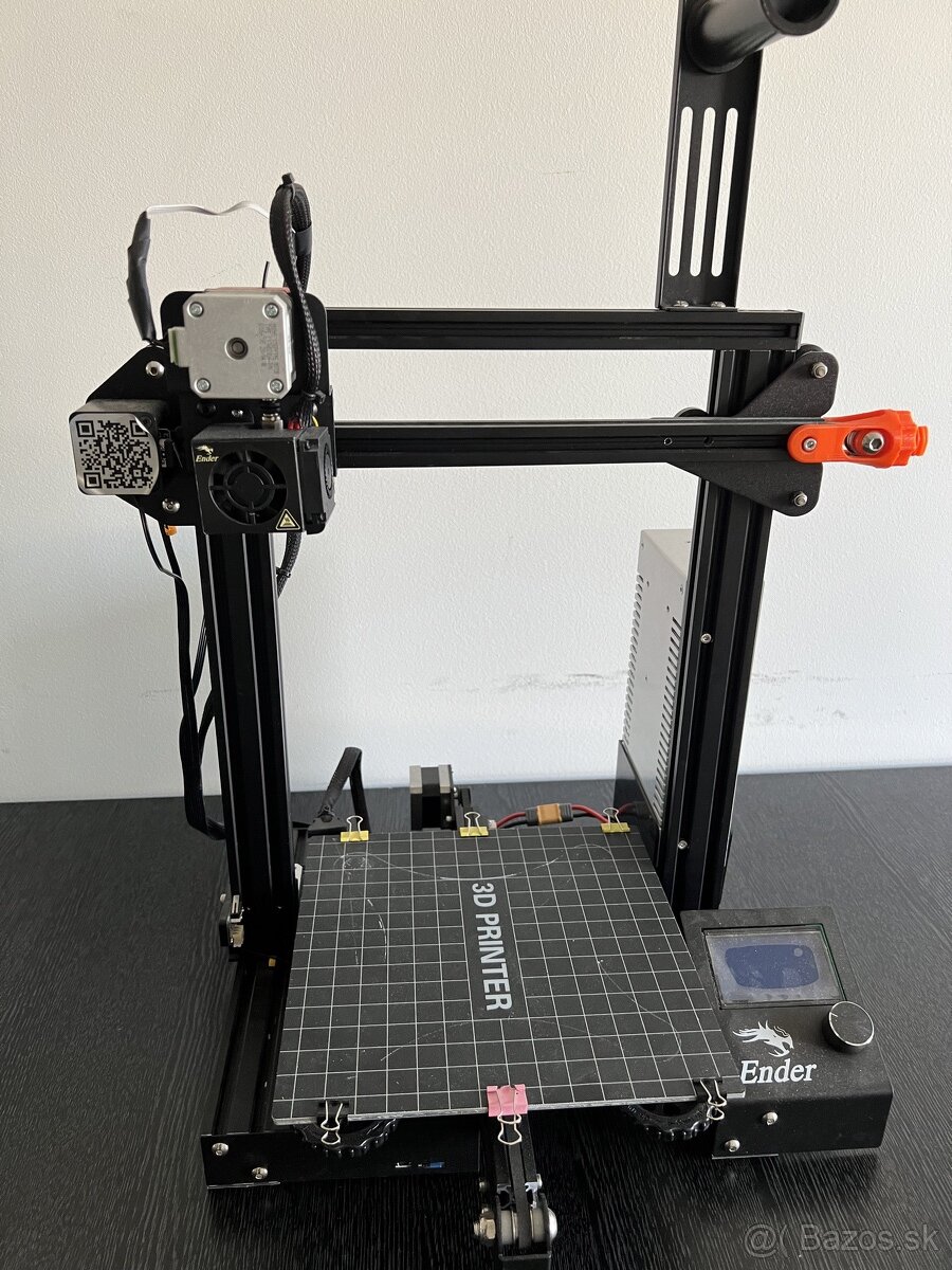 3D tlačiareň Creality Ender 3,direct drive, metal extruder