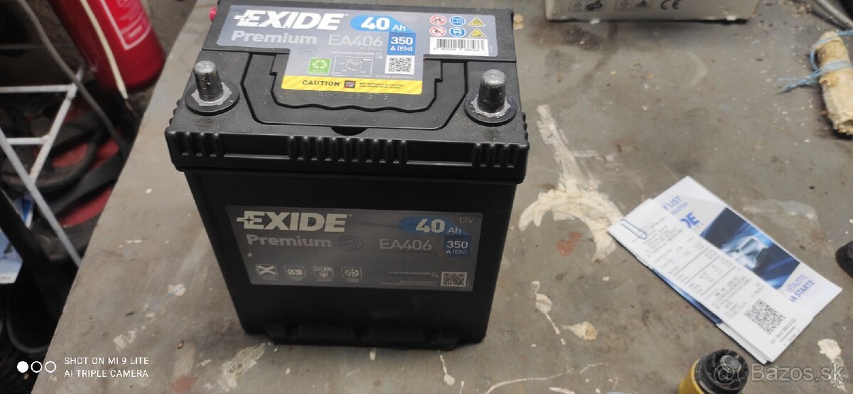 Autobatéria EXIDE Premium 40Ah EA406 350A