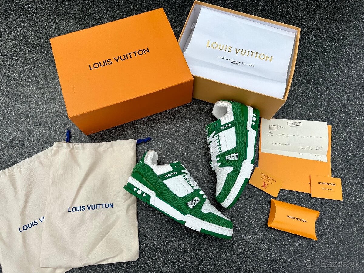 Louis Vuitton tenisky Green Komplet balenie