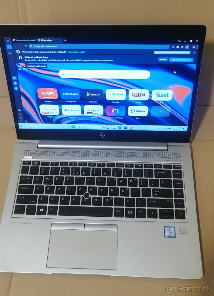 HP EliteBook 840 G5 i7-16GB-512GB-SIM-čítačka Občianskych