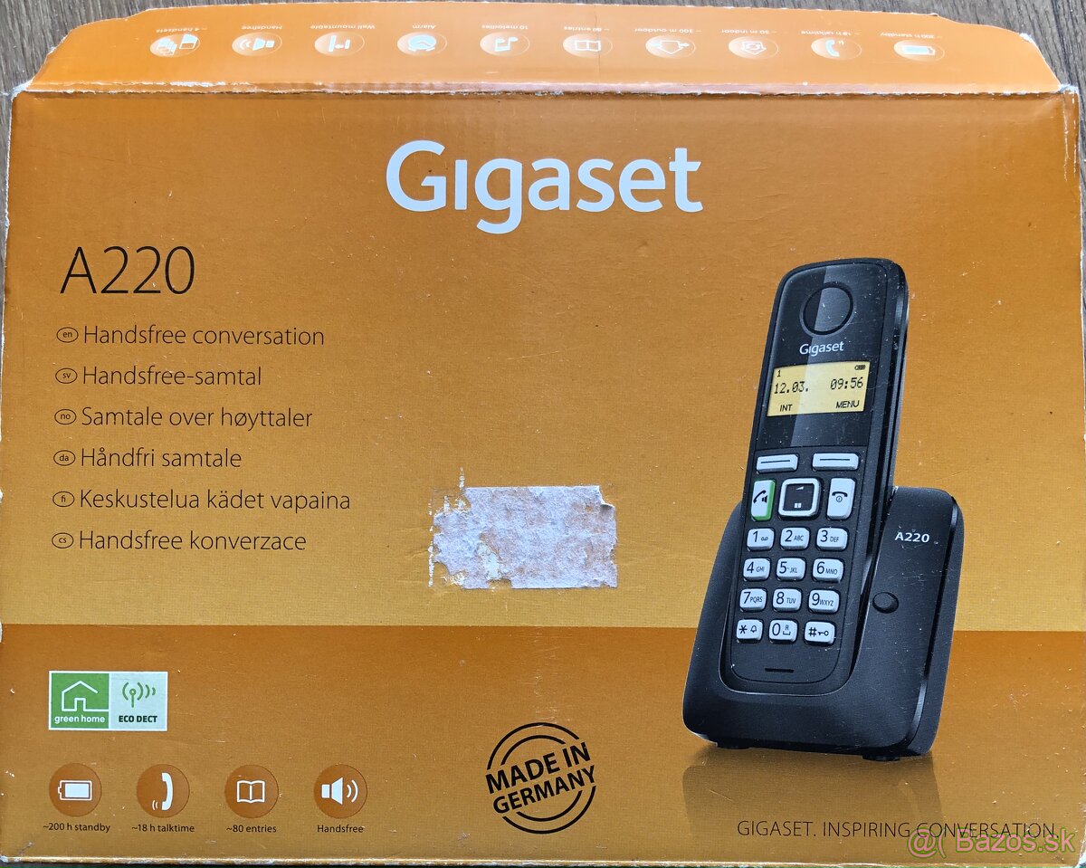 Bezdrôtový telefón Siemens Gigaset A220