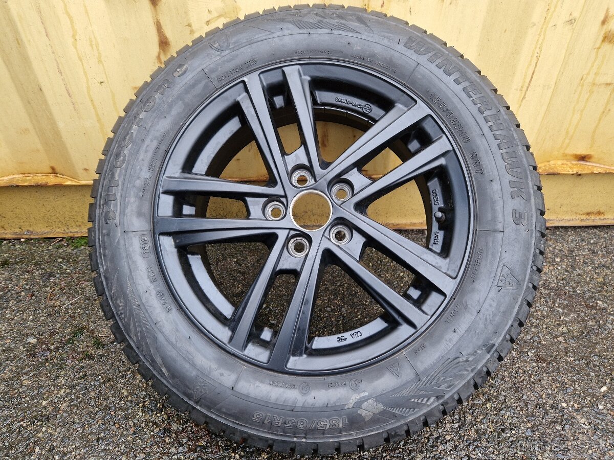 5x100 r15 kolesa disky alu vw polo kamiq scala 185 65 15 č