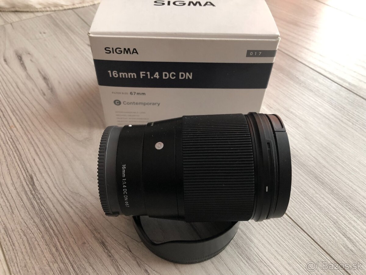 Sigma 16mm F 1,4 DC DN pre Sony bajonet E