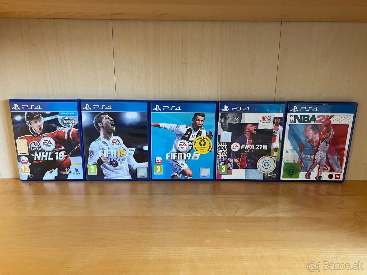 Predám hry na PS4 FIFA, NHL, COD, Uncharted