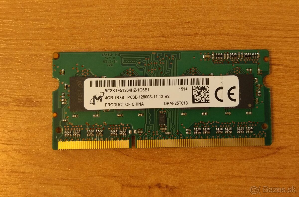 PC RAM DDR2, UDIMM, DDR3L SODIMM