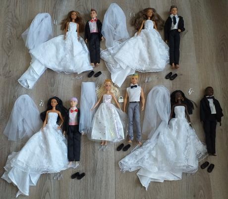 Nová bábika Barbie nevesta,Ken ženích Mattel-pár